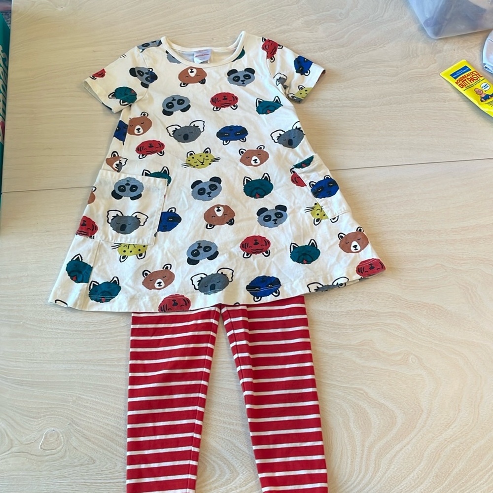 Hanna Andersson size 3T matching animal set